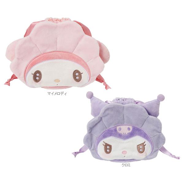ローズボアマイメロディぬいぐるみポーチ大きめ ローズボアマイメロディぬいぐるみポーチ大きめ