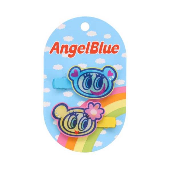 ANGEL BLUE ナカムラくん&ハナちゃん 前髪クリップ ヘアピン 2個入り