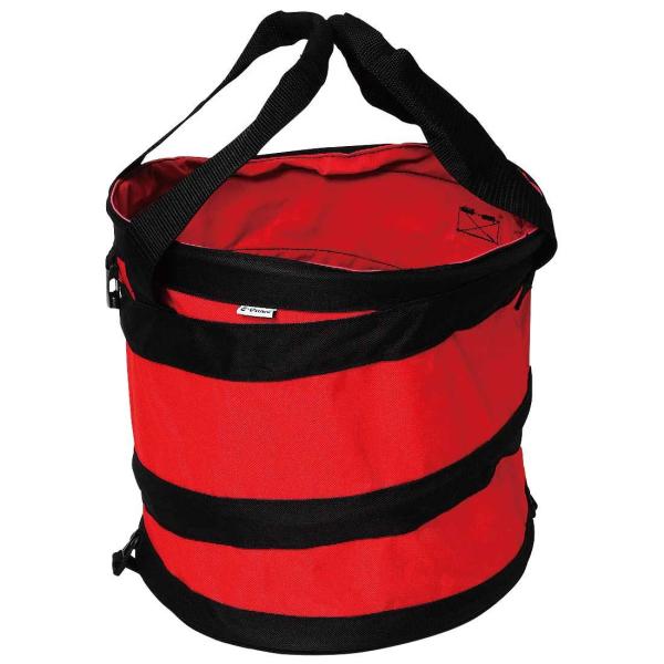 【商品概要】伸ばした時の高さ:約310mmたたんだ時の高さ:約100mm直径:約310mm仕様:底板補強、撥水加工材質:ナイロン、ワイヤー鋼鉄線【商品説明】【商品詳細】ブランド：イーバリュー(E-Value)商品種別：DIY・工具・ガーデン...