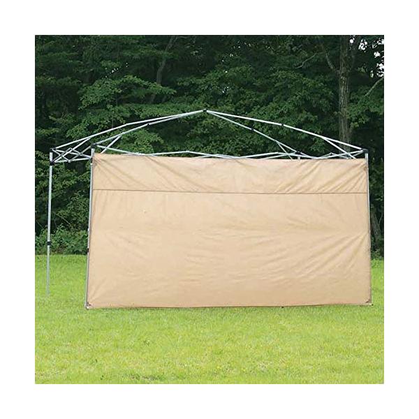 【商品概要】重量:(約)1.1kgサイズ:(約)366×382×192cm材料:ポリエステル150D(PU1,000mm防水)付属品:ペグ3本、ペグ用収納袋1枚、バック1枚【商品説明】説明スピーディータープ375×250UVの前・後面に装着...