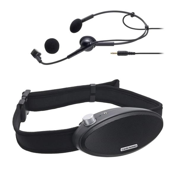【商品概要】ハンズフリーマイクロホン&amp;ベルト装着型を採用、ハンズフリー&amp;据え置きの2WAY仕様。45m先まで声が届く、最大出力7Wの回路設計。(使用環境によって異なる場合があります。)付属の専用ハンズフリーマイクロホンは頭に...