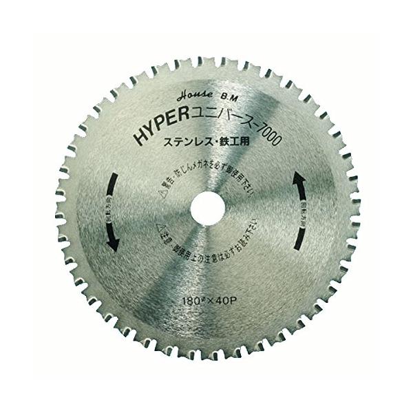 【商品概要】切断能力（mm）鉄鋼・ステンレス:10外径×刃厚×穴径（mm）:180×1.85×20刃数:40最高使用回転数（rpm）:4300【商品説明】【特長】<br>●サーメットチップ採用で切削性・耐久性に優れたチップソーで...