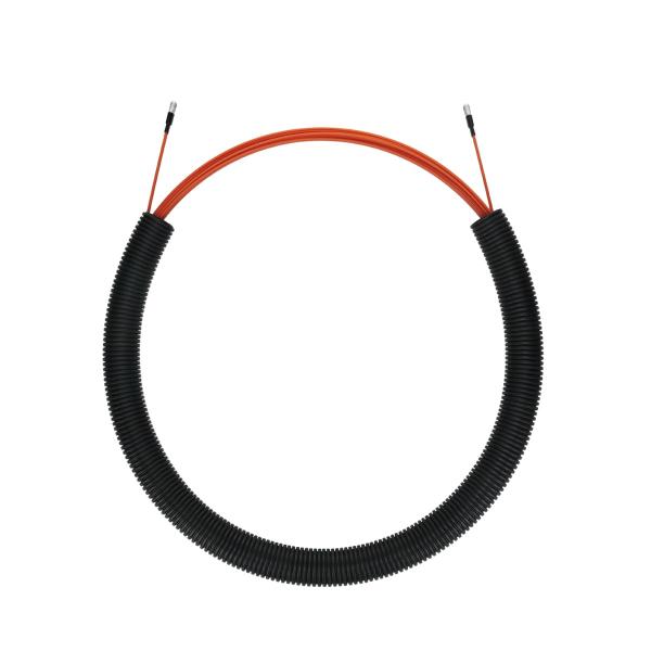 【商品概要】フラット形状の15mスチール(呼線)で直進性抜群! 狭いところの配線に便利!軽くて強いグラスファイバー製ロッド薄型(3mm厚)でOAフロアー・天井裏などの狭いところの配線に最適電気・通信・LAN配線工事に最適便利な収納ケース付【...