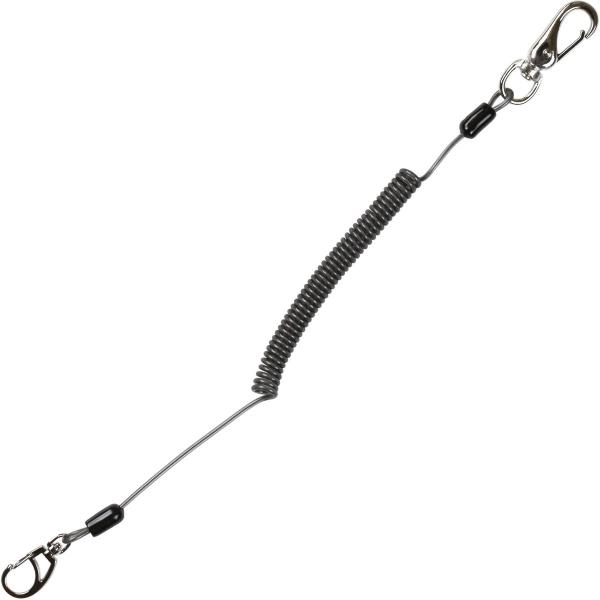 【商品概要】作業工具の落下防止を未然に防ぐ!耐荷重5kg!安全ロープ:長さ/約430mm・最大伸長/1600mm接続ワイヤー付【商品説明】工具類の落下防止アイテム<br><br>ワイヤーΦ1ミリが入って耐荷重5kgの...