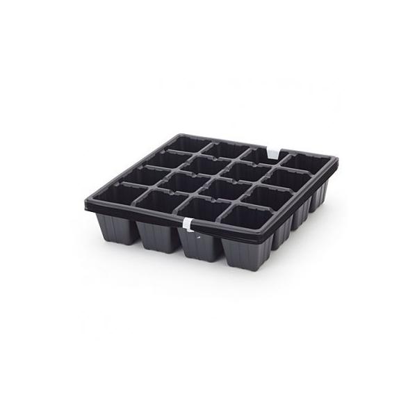 【商品概要】外寸:285×285×57mmセル数(列数):16(4x4)セルサイズ:62x62mm、底穴寸法:10mm入数:10枚材質:PSPP【商品説明】説明割れにくい、長持ちトレー【用途】育苗トレー【特徴】・プラグ内に突起を作ることで根...