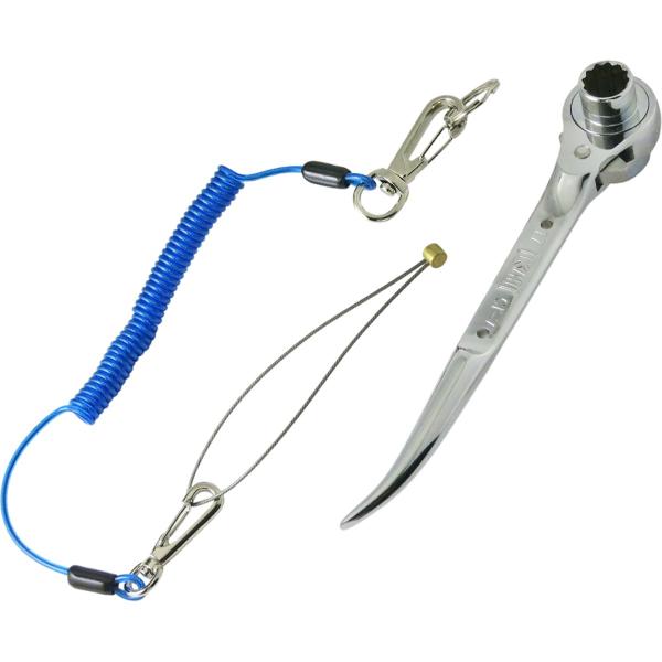 【商品概要】ボルト、ナット回しに2本爪:2本の爪で強力にトルクが掛けられ本締め相当の荷重【最大荷重6011Pmax(N)】を掛けることが可能。埋め込みワッシャー:内部に砂等の侵入が起こりにくい埋め込み式のワッシャーを採用。キノコ型カシメ軸:...