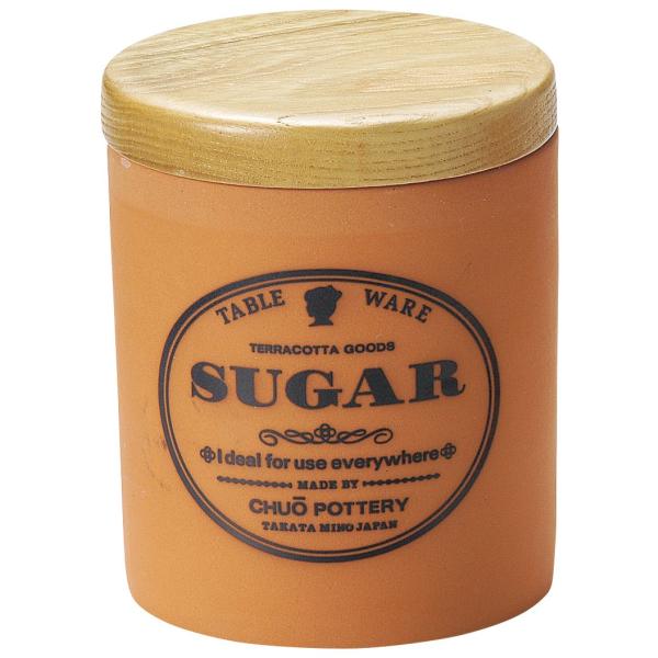 【商品概要】サイズ:約直径9.8×高さ12cm重量:約525g素材:本体-陶器、蓋-木原産国:日本【商品説明】【商品詳細】ブランド：かじゅあるらいふ(Kakuni)商品種別：ホーム＆キッチン商品名：美濃焼 テラコッタ キャニスター 砂糖 s...