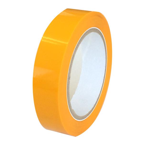 【商品概要】サイズ：幅25mm、巻長50m　色：白・黄貼った後で剥がす際、跡が非常に残りにくいラインテープです。貼り付ける際は被着体（床）表面のホコリや汚れを拭き取ってご使用下さい。定期的なレイアウト変更などで貼り直しをする工場や体育館など...