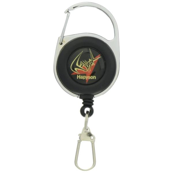 【商品概要】ハピソン 計測ピンオンリール YQ-840 (フィッシングツール)■外形寸法：60.1×35.7×11.5(ピンオンリール本体)■ライン長さ：約60cm■質量：20g■最大計測サイズ：50cmまで≪ハピソン フィッシングツール≫...