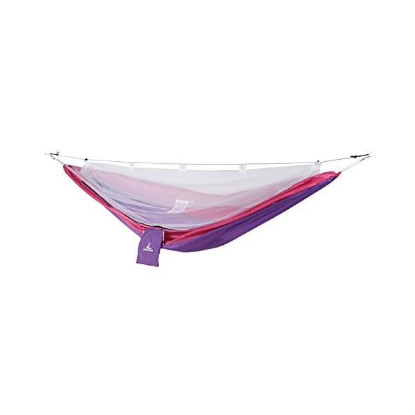 【商品概要】製品サイズ(約):本体のみ:2600×1360mm収納サイズ(約):163x100x225mm重量(約):500g材質(品質):本体・メッシュ・ロープ:ポリエステル100%、フック:鉄(クロムめっき)、ストレッチコード:合成ゴム...