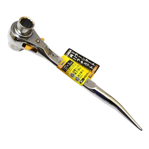 【商品概要】17mm:足場クランプの組立・解体などに19mm:羽子板ボルトなどに曲りシノ:鉄線の結束などに製造国:中国ソケット部:クロームバナジウム鋼、 本体部:S45Cなめらかな32山【商品説明】【商品詳細】ブランド：高儀(Takagi)...