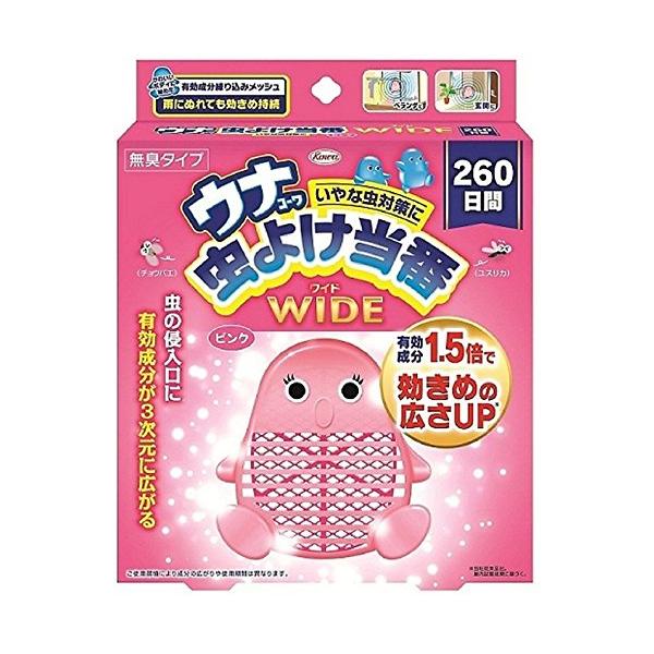 【商品概要】商品サイズ (幅×奥行×高さ) :15.8cmx3.7cmx16.8cm原産国:日本内容量:1個【商品説明】【商品詳細】ブランド：ウナコーワ虫よけ当番商品種別：ドラッグストア商品名：ウナコーワ虫よけ当番 260日間 ピンク製造元...