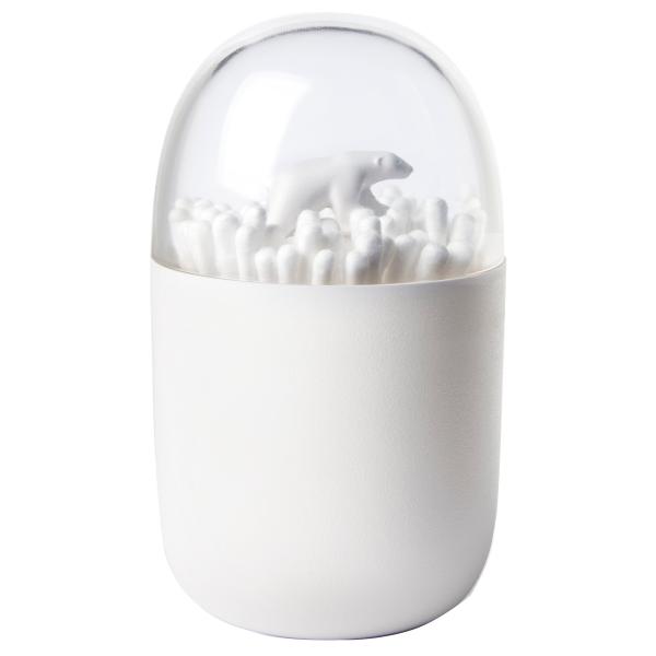 【商品概要】サイズ:約7×7×11.3cm材質:ABS・アクリル原産国:タイ綿棒は別売りですサイズ:約7×7×11.3cm材質:ABS・アクリル原産国:タイ綿棒は別売りです【商品説明】【商品詳細】ブランド：Qualy商品種別：ドラッグストア...