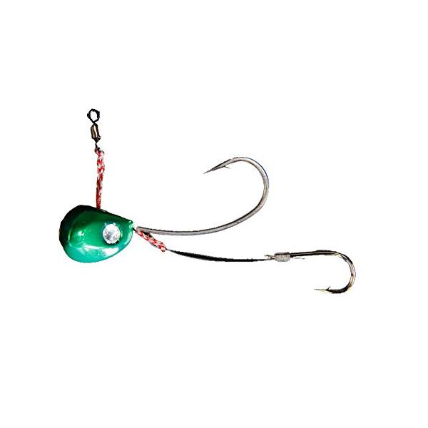 【商品概要】Weight:18g針:中【商品説明】【商品詳細】ブランド：Jackall Lures商品種別：スポーツ＆アウトドア商品名：JACKALL(ジャッカル) テンヤ ビンビンテンヤ鯛夢 5号 中 メタルグリーン.製造元：JACKAL...