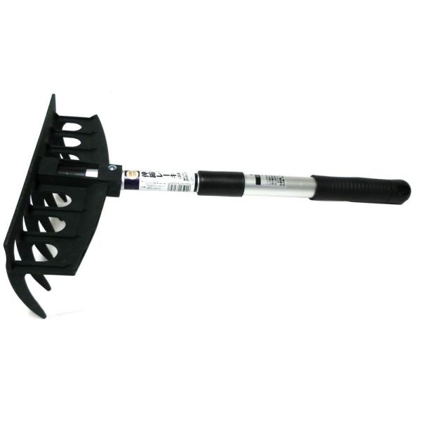 【商品概要】用途:土ならしや除草作業に仕様:伸縮式伸縮時長さ:約460~600mm伸縮式レーキ幅:約260mm爪数:8本爪柄:アルミ柄【商品説明】説明アルミ柄なので、サビにくく、軽量です。水洗いOKです。全長約750~1,250mmの伸縮式...