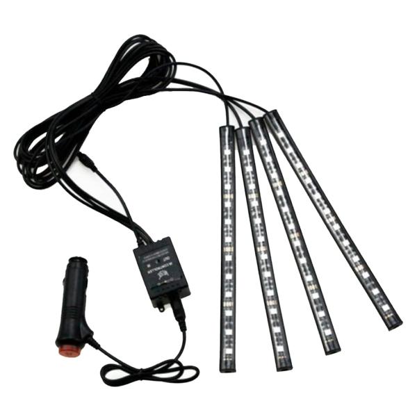 【商品概要】車内装飾オススメ：フルカラー車内装飾用 全7色に切替可能 48 LEDライトです. 調光調色可能DC12V車用：SMDタイプ :5050;SMD 個数：12個;表面防水処理;LED配線サイズ：約2 x 150cm + 2 x 2...