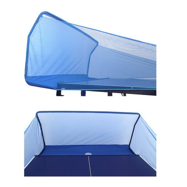 【商品概要】卓球 練習用 集球ネット：マシーンを使用した効率的なトレーニングなどにご使用ください。卓球台に簡単に設置、取り外しができるので、とっても便利！ボールを取りに行くことなく、ひたすらトレーニングに集中できます。マシーンがなくてもネッ...