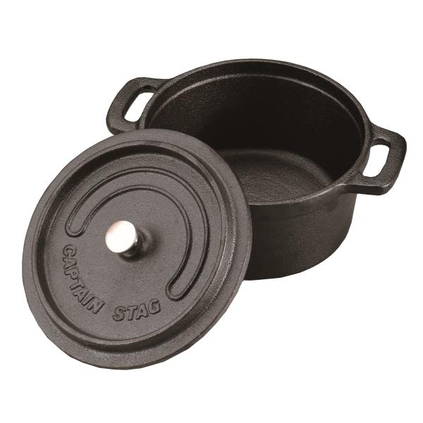 【商品概要】サイズ(約):幅190×奥行145×高さ90mm、重量(約):1.5kg満水容量(約):800mL表面加工:油焼き(焼付塗装)、材料の種類:本体・ふた/鉄鋳物、その他の材料:つまみ/ステンレス鋼原産国:中国仕様:シーズニング不要...