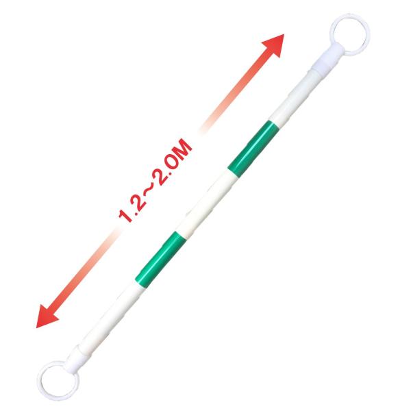 【商品概要】材質：バー/ABS樹脂　リング/PEサイズ：約 40（34）mmφ×約1.2m〜2m◇長さ調節が可能で便利　◇サイズ／φ４０×１２５０〜２１００ｍｍ　◇実サイズ／最小時：１００×４０×１２５０ｍｍ、最大時：１００×４０×２１００...