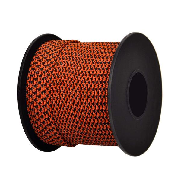 【商品概要】?【高品質の材質】直径: 2mm、長さ: 50m。本製品の内芯は100%ナイロン、外皮(表地)はポリエステルで作られており、表地に光沢があります。直径が2mmと細いので、しっかりと「詰まってる」感があり、ボビン巻なので収納に便利...