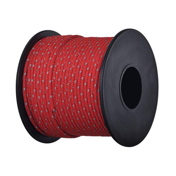 【商品概要】?【高品質の材質】直径: 2mm、長さ: 30m。本製品の内芯は100%ナイロン、外皮(表地)は反射材入りのポリエステルで作られており、表地に光沢があります。直径が2mmと細いので、しっかりと「詰まってる」感があり、ボビン巻なの...