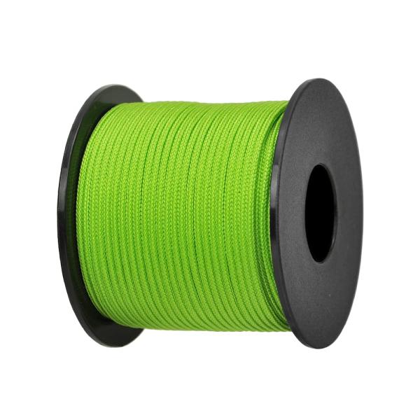 【商品概要】?【高品質の材質】直径: 2mm、長さ: 50m。本製品の内芯は100%ナイロン、外皮(表地)はポリエステルで作られており、表地に光沢があります。直径が2mmと細いので、しっかりと「詰まってる」感があり、ボビン巻なので収納に便利...