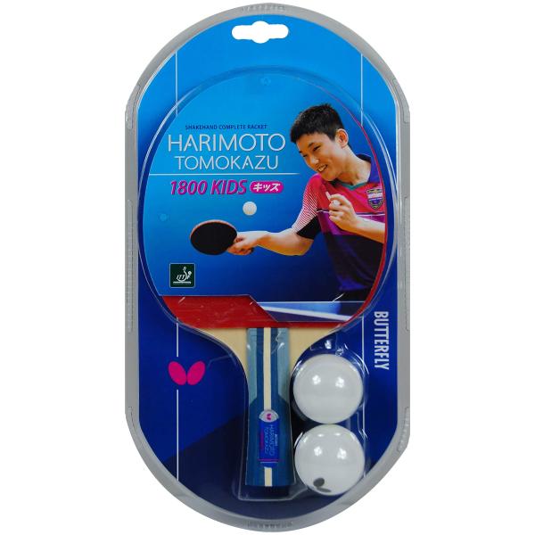 【商品概要】用途:レジャー用付属:卓球用ボール2個入り原産国:中国【商品説明】【商品詳細】ブランド：バタフライ(Butterfly)商品種別：スポーツ＆アウトドア商品名：バタフライ(Butterfly) 子供用 卓球 ラケット 張本智和18...