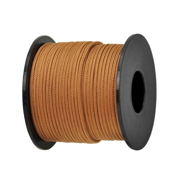 【商品概要】?【高品質の材質】直径: 2mm、長さ: 50m。本製品の内芯は100%ナイロン、外皮(表地)はポリエステルで作られており、表地に光沢があります。直径が2mmと細いので、しっかりと「詰まってる」感があり、ボビン巻なので収納に便利...