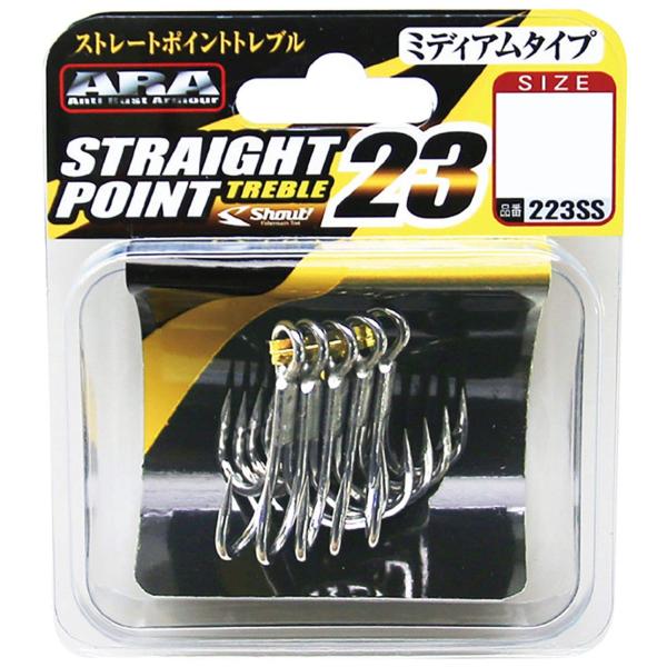 【商品概要】品番: 223SSサイズ: 1/0入数: 5カラー:シルバーミテ?ィアムクラス、強靱ワイヤー仕様のソルト用トレフ?ルフック。シーハ?ス、ヒラスス?キ、ヒラメ、小型青物等のソルトケ?ームフィッシュか?ターケ?ット。特徴は鋭利なロン...