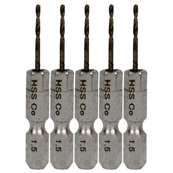 【商品概要】用途:ステンレス、鉄の穴あけ特徴1:コバルトハイス鋼(Co-HSS)を使用し、高温時の耐摩耗性が高く、ステンレス鋼の切削に最適特徴2:六角軸のためインパクトドライバーなどのチャックに直接セットできるサイズ:1.5mm、軸:六角軸...