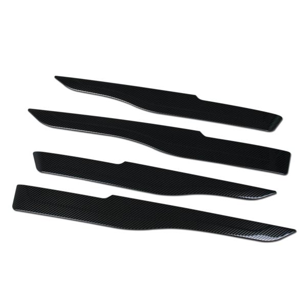 【商品概要】1.適合車種:トヨタ 新型 ハリアー 80系 2020年6月~ 全グレード対応2.素材：高品質 304# ステンレス,ステンレスの光沢が，重厚感と高級感を演出3.色: 炭素繊維黒色仕様4.取り付け方法:付属の3Mの両面テープで、...