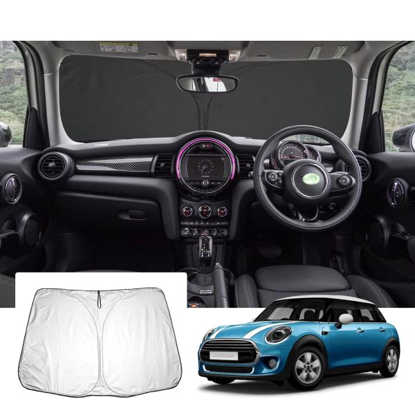 【商品概要】【対応車種】ミニ・クーパー F55 F56 3代目 2015+【4種類の材質4層構造】高密度アルミメッキ反射層・ポリウレタン耐熱断熱層・UVチタン銀コーティング断熱層・ナノ断熱遮光素材。4層構造を採用し、4つの異なる材質が共同で...