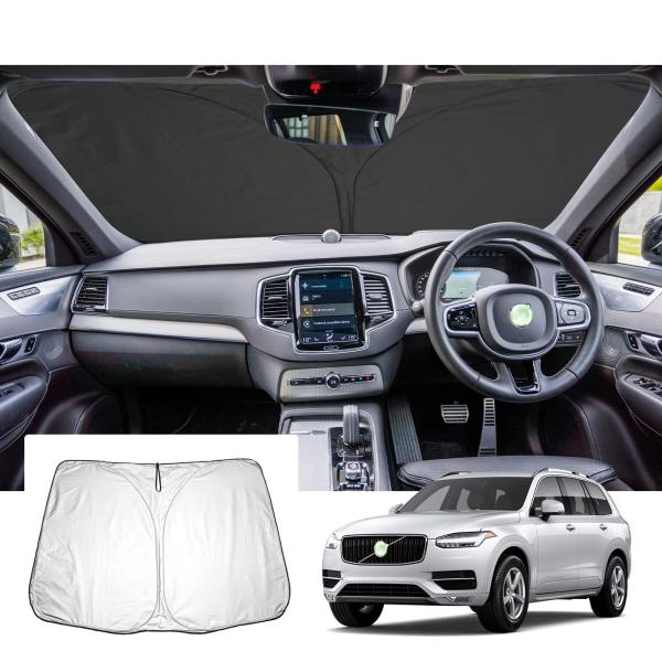 【商品概要】【対応車種】ボルボ・XC90 2代目 2016+【材質・構造】高密度アルミメッキ反射層・ポリウレタン耐熱断熱層・UVチタン銀コーティング断熱層・ナノ断熱遮光素材。4層構造を採用し、4つの異なる材質が共同でサンシェードの反射層と断...