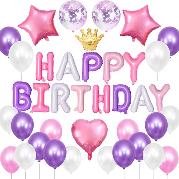 【商品概要】?雰囲気アップ?「パープル＆ホワイト＆ピンク＆ライトパープル＆マカロンピンク」カラフルなバルーンでパーティーを彩ります！メタリックな紙吹雪が風船の中でキラキラとゆれて、華やかさをさりげなく演出します。テープライト灯串と合わせて飾...