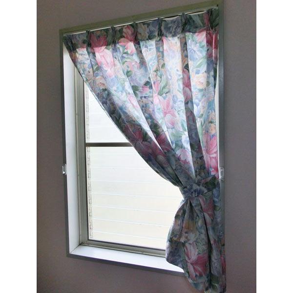 カーテン小窓 縦長窓 ドレープカーテン花柄 巾70cm 丈115ｃｍ3つ山ヒダ Buyee Buyee Japanese Proxy Service Buy From Japan Bot Online