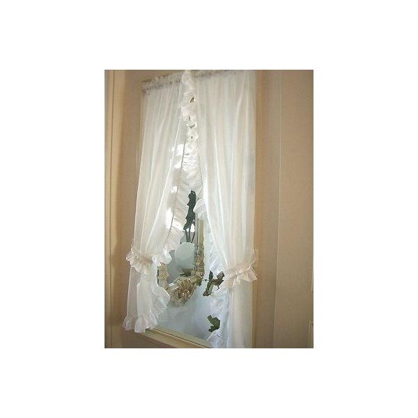 カフェカーテン おしゃれ かわいい 縦長 小窓 レース 突っ張り棒 オーダー 窓枠内ヨコ 71 80ｃｍまで タテ 1ｃｍまで オフホワイトのセンタークロス Buyee Servis Zakupok Tretim Licom Buyee Pokupajte Iz Yaponii