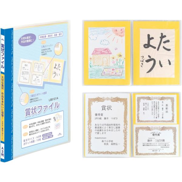 レイメイ藤井 賞状ファイル A3 ブルー LSB101A