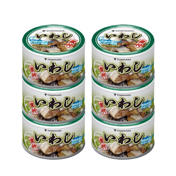 他サイト： TOMINAGA(トミナガ) トミナガ いわし 煮つけ 缶詰 DHA EPA 含有 140g ×6個 [ 富永 国内水揚 国内加工 イワシ缶 缶詰 TOMINAGA ]の商品画像