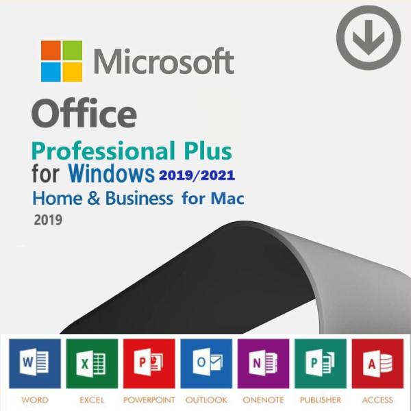 1.Office Professional Plus2019/2021はWindowsでの使用ダウンロード版です。◆アプリケーション（永続版、追加費用一切なし）Word, Excel, PowerPoint, OneNote, Outloo...