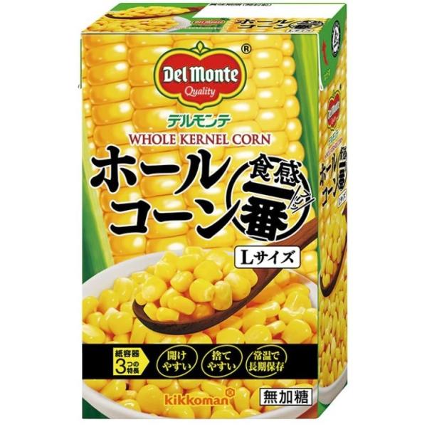 デルモンテ　ホールコーン　紙パック　食感一番　Lサイズ