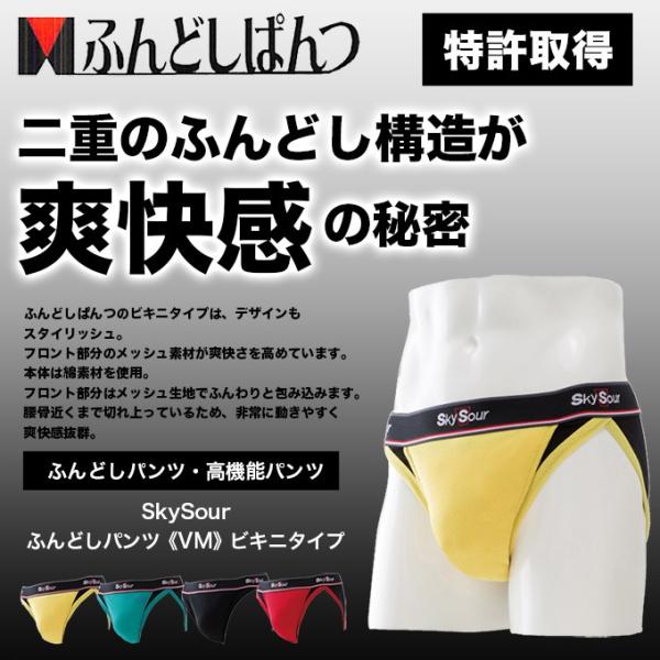 ※値下げ【新品未使用】Sky Sourふんどしパンツ Mサイズ4枚セット SUBROSA SkySour ふんどしパンツ(VM) ビキニタイプ 送料無料