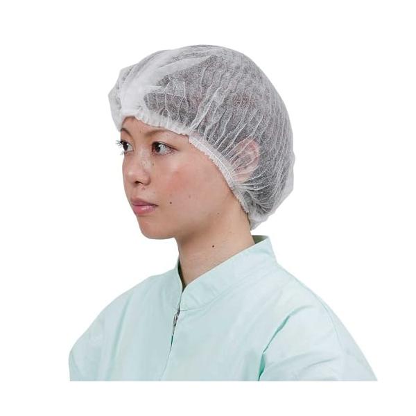 川西工業 クリーンベルズ 不織布使いきりヘアキャップ100枚入 ホワイト フリー 【使いきり】 #7045