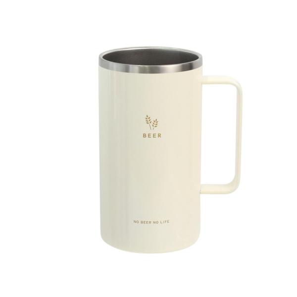 Sabu ビア＆サワー ステンレスサーモジョッキ アイボリー 550mL 410901