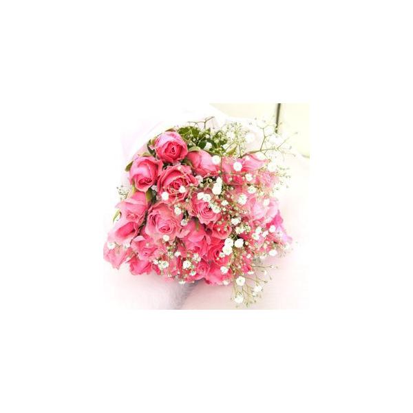 幸せのピンク色のバラ90本の花束 花束 切花 カスミソウ グリーン付き 花 ガーデニング 生花 お祝い 記念日 誕生日 フラワーギフト バラ 生花 112 029sp バラ専門店 ザ ローズショップ