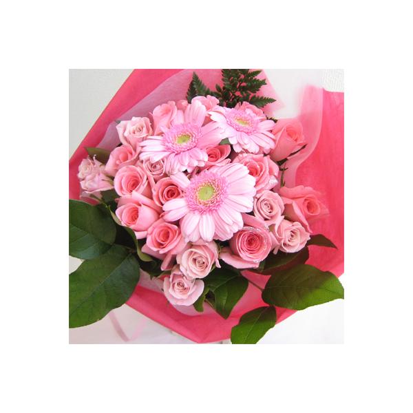 バラとガーベラの華やかブーケ マリアンヌ ピンク バラの花束 50本 生花 お祝い 記念日 誕生日 フラワーギフト バラ Amnesty Org Py Index Php