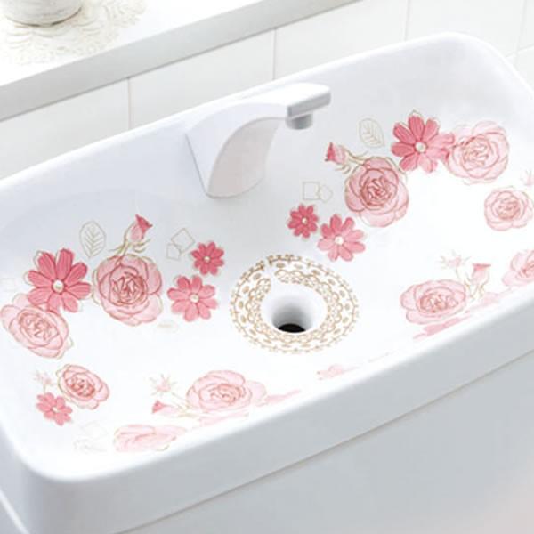 手洗いタンクフィルム 華やぐトイレの手洗いタンクフィルムクラシカルフラワー 2 mm1 おしゃれ雑貨 取り寄せ Rosey Rose 通販 Yahoo ショッピング