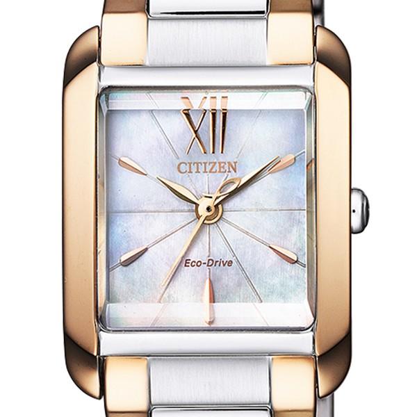 シチズン CITIZEN L エル スクエアコレクション 白蝶貝文字盤 シルバー 