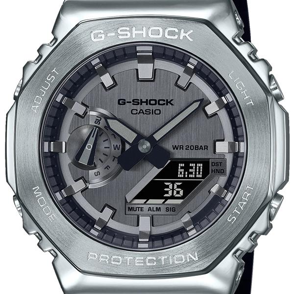 G ショック G Shock 八角形 メタル オクタゴン Gm 2100系 シルバー アナログ デジタル メンズウォッチ 腕時計 Casio カシオ 国内正規品 Gm 2100 1ajf Gm 2100 1ajf 時計とアクセサリー ロシエ 通販 Yahoo ショッピング