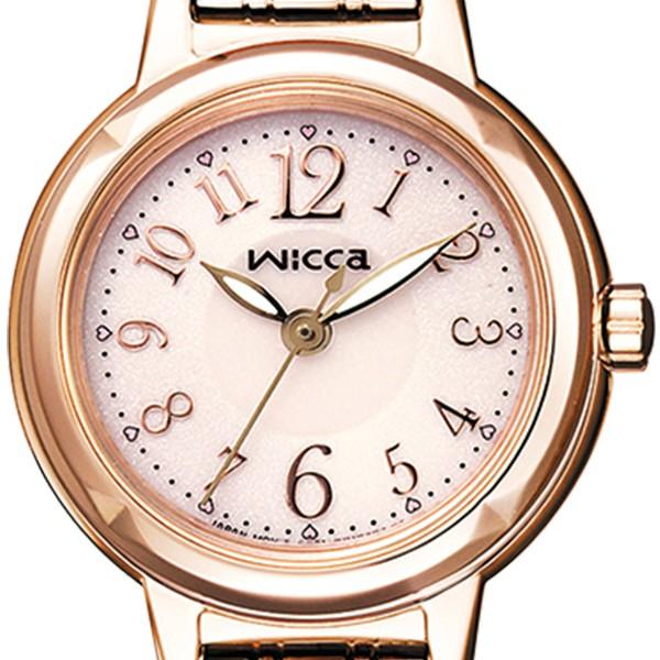 wicca シチズン ウィッカ ソーラーテック ピンクゴールド wicca シチズン ウィッカ ソーラーテック ピンクゴールド