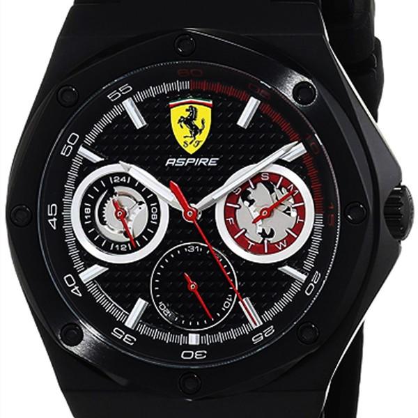 スクーデリア フェラーリ Scuderia Ferrari アスパイア Aspire クオーツ 日付曜日カレンダー 腕時計 メンズウォッチ 正規輸入品1年保証 時計とアクセサリーのロシエ